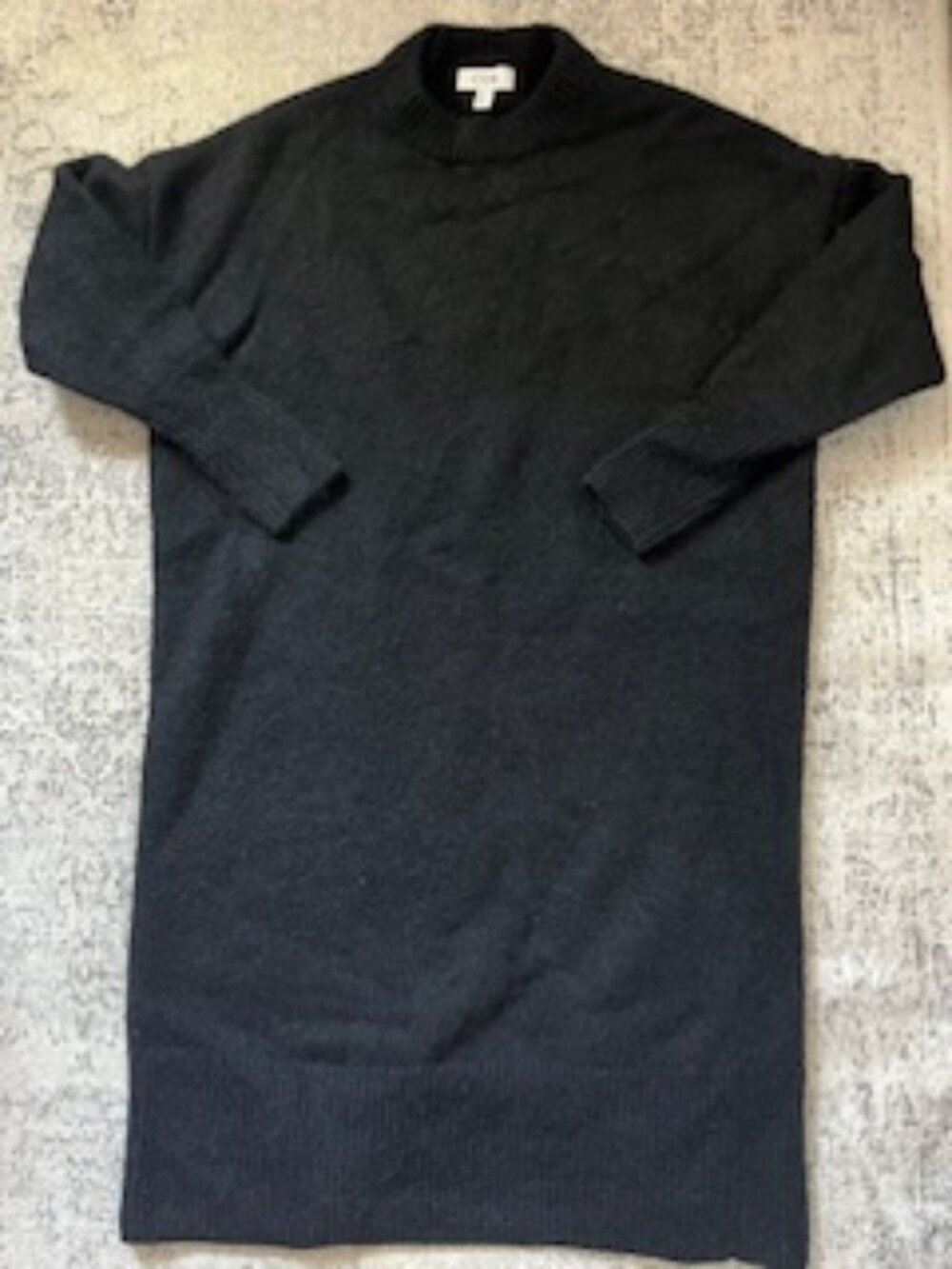 COS Alpaca Wool Blend Black Sweater Dress/Long Sweater Women's L